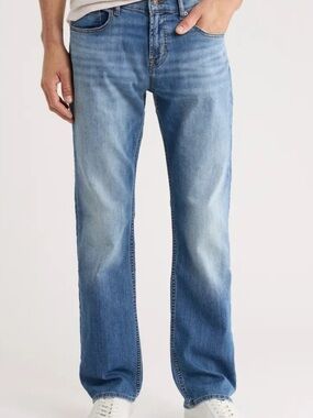 7 For All Mankind Jeans Mens 38x29 Relaxed Straight Medium Wash Mid Rise